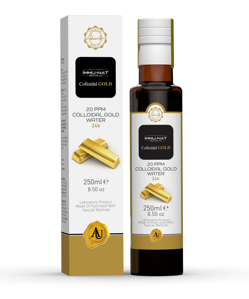 Immu-nat Colloidal Gold Water 24K 20ppm (8.5oz) – Focus, Calm & Sleep Support