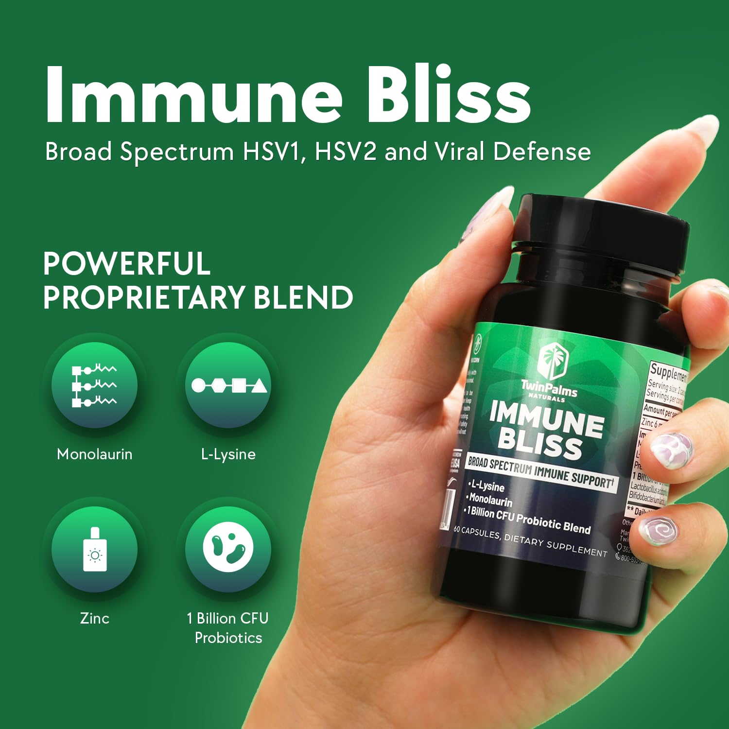 Immune Bliss – Broad Spectrum Daily Immune Support (60 Capsules)