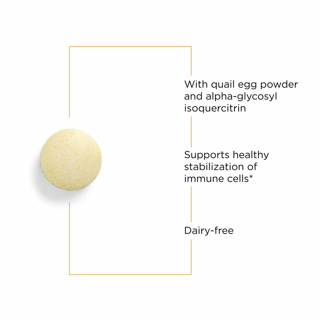 AllQlear Seasonal Immune Support – Quail Egg Powder, Berry Flavor, Dairy-Free | Integrative Therapeutics | 60 Chewable Tablets (30 Servings)