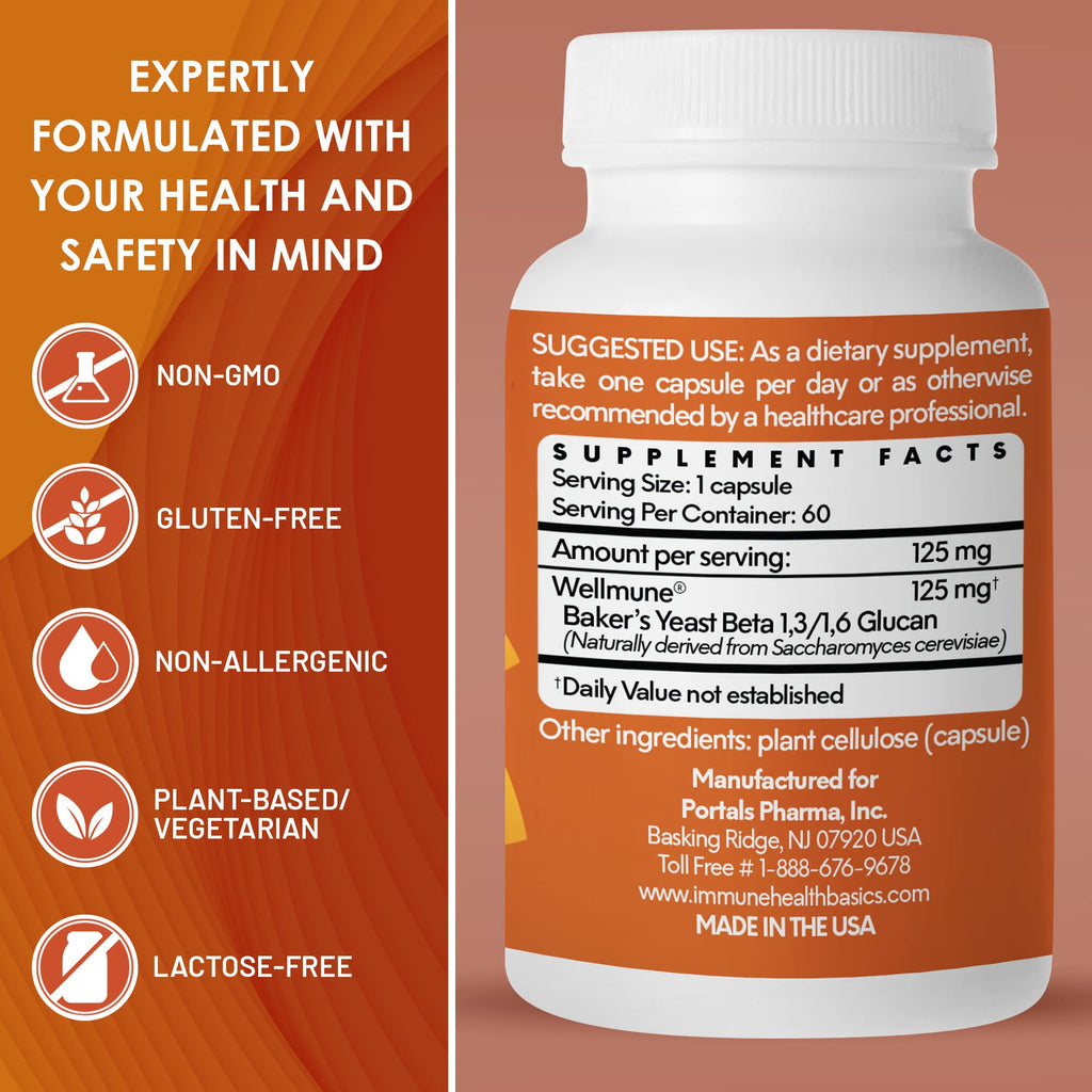 Immune Health Basics Ultra Strength Immunity - Beta Glucan 125 mg