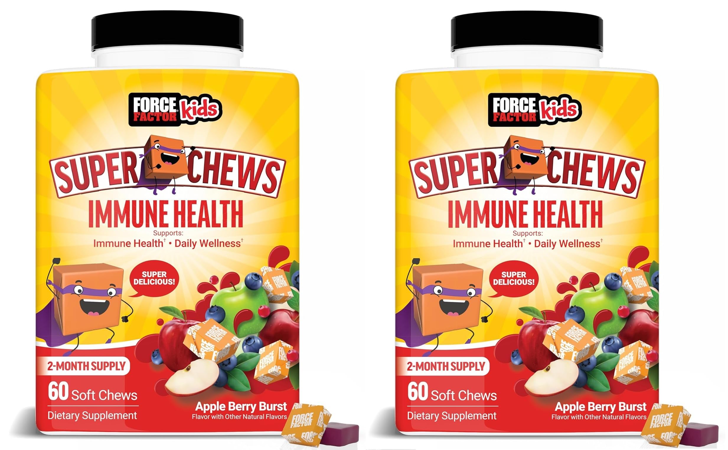 Immune Health Super Chews for Kids | Vitamin C, D, Zinc & Elderberry