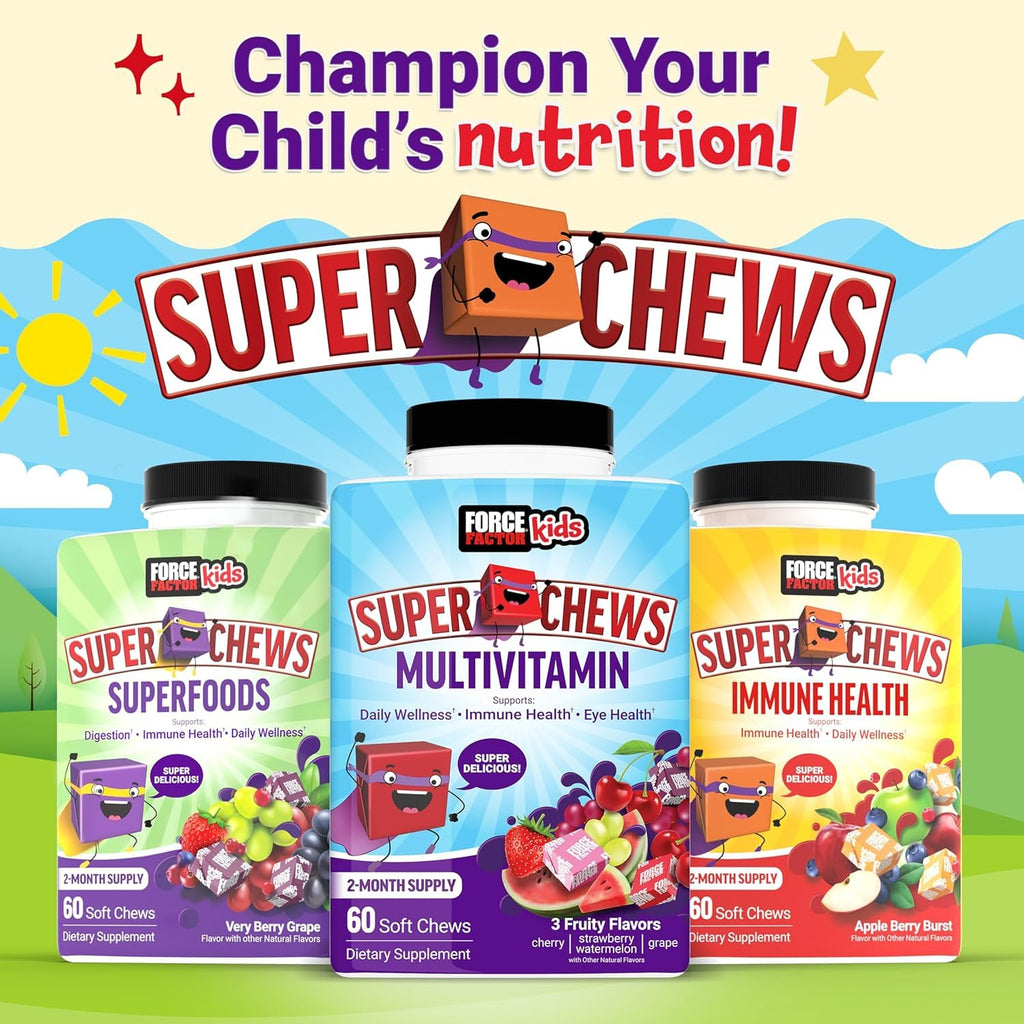 Immune Health Super Chews for Kids | Vitamin C, D, Zinc & Elderberry