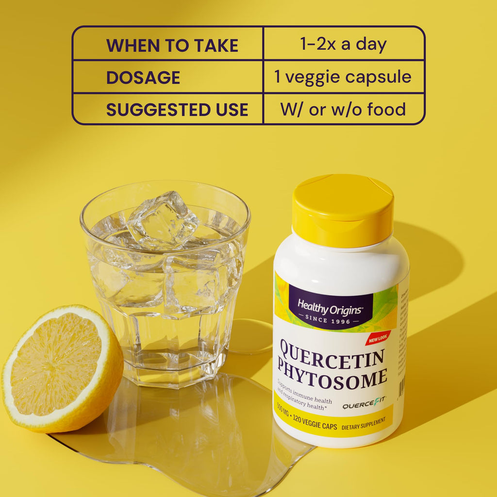 Healthy Origins Quercetin Phytosome 500 mg – Immune & Respiratory Support