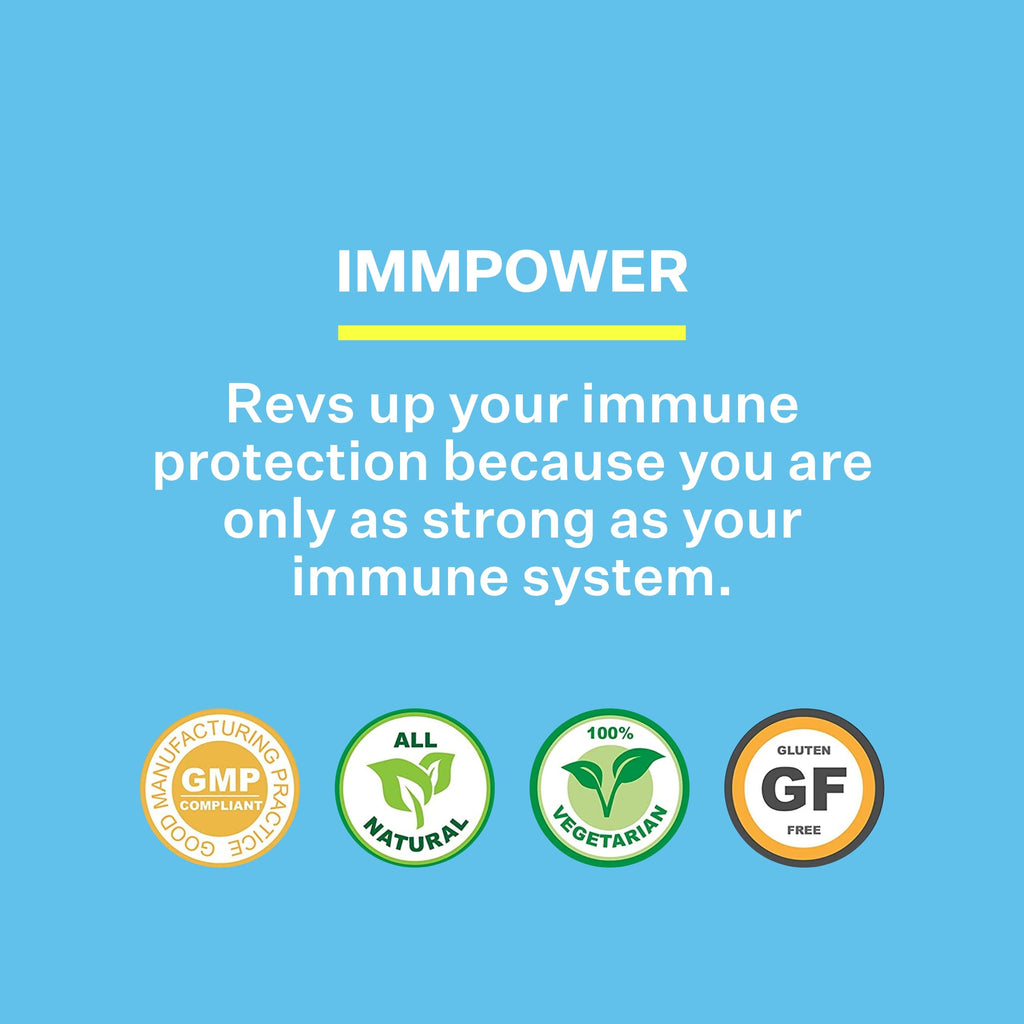 ImmPower AHCC Supplement by American BioSciences - 500 mg, 30 Vegetarian Capsules | Immune Support
