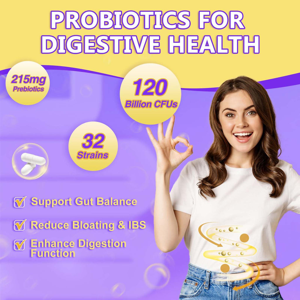 Probiotics for Women & Men – 120B CFUs, Immune Support & Detox Cleanse