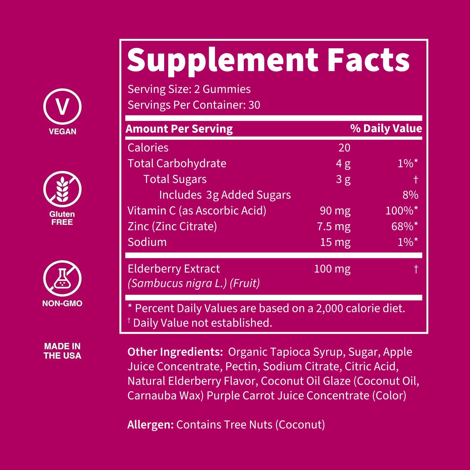 WellPath Boost Elderberry Gummies with Zinc & Vitamin C | Immune Support for Adults | 60 Ct