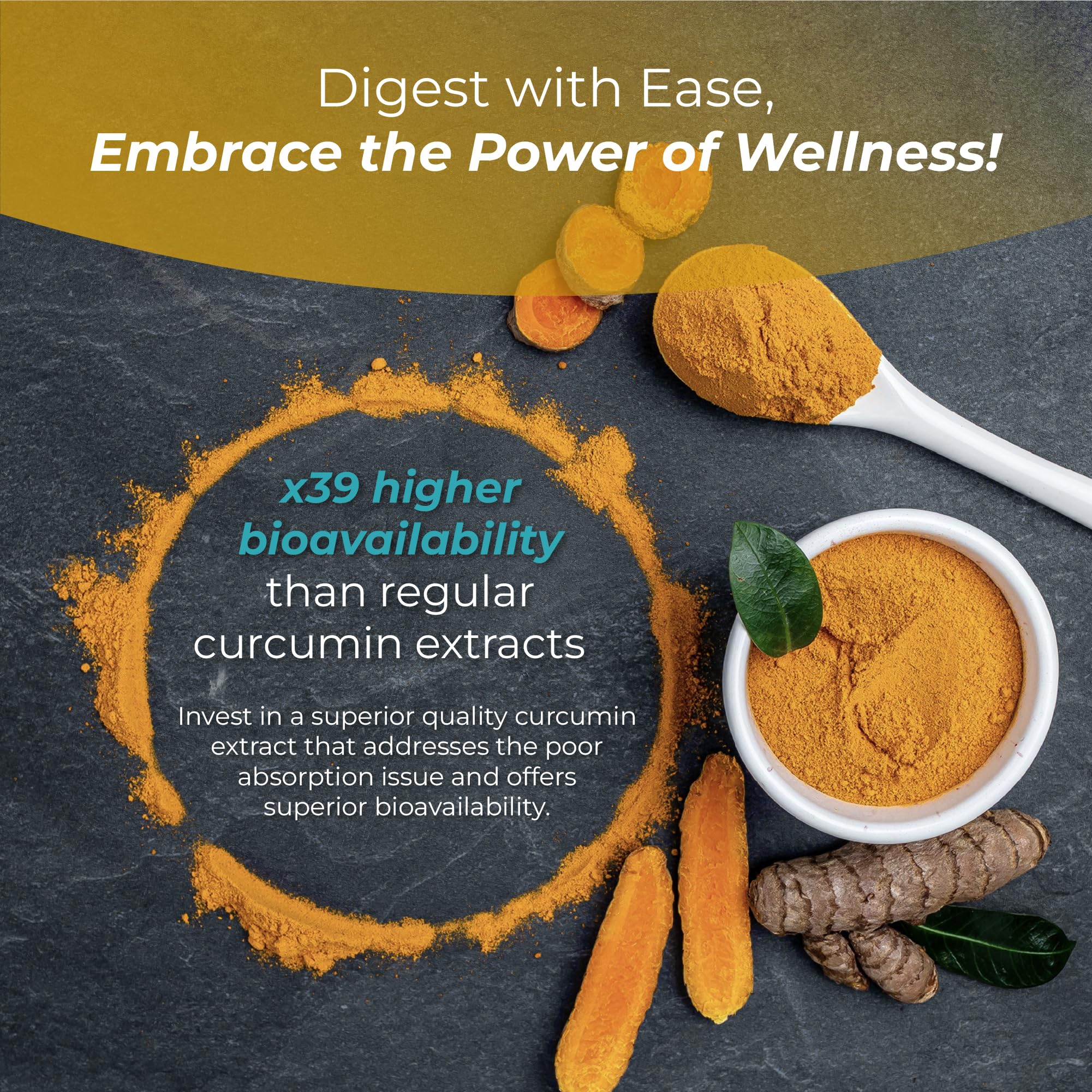 PureHealth Curcumin Extract – High-Absorption Turmeric for Immune & Joint Support (Curcugen x39)