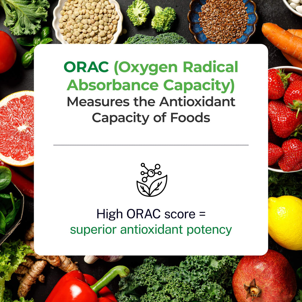 Paradise Herbs ORAC Energy Greens Powder Extract | Super Antioxidants & Probiotics for Gut Health | 60 Servings
