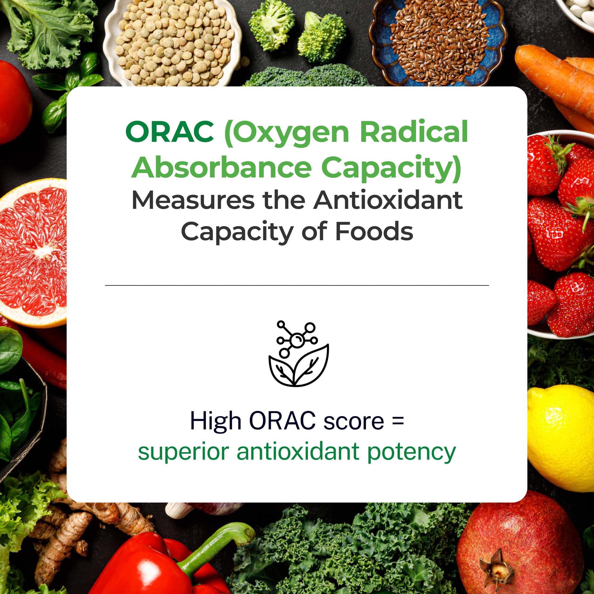 Paradise Herbs ORAC Energy Greens Powder Extract | Super Antioxidants & Probiotics for Gut Health | 60 Servings
