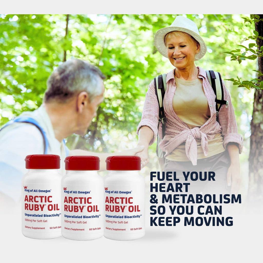 Immunocorp Arctic Ruby Oil - Omega-3 + Astaxanthin 2mg | 60 Softgels x3 Pack