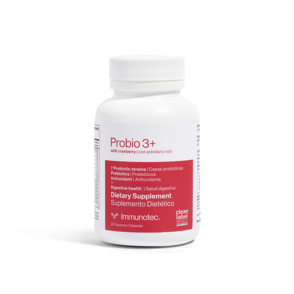 Immunotec PROBIO 3+ with Cranberry | Synbiotic Probiotic + Prebiotic