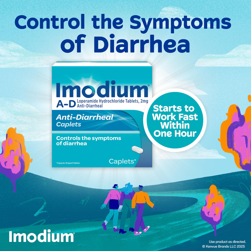 Imodium A-D Caplets – Fast Diarrhea Relief (Loperamide HCl), 24 Count