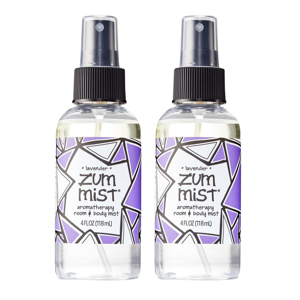 Indigo Wild Zum Mist Lavender Room & Body Spray – 4 oz, 2-Pack | Aromatherapy Essential Oil Spray