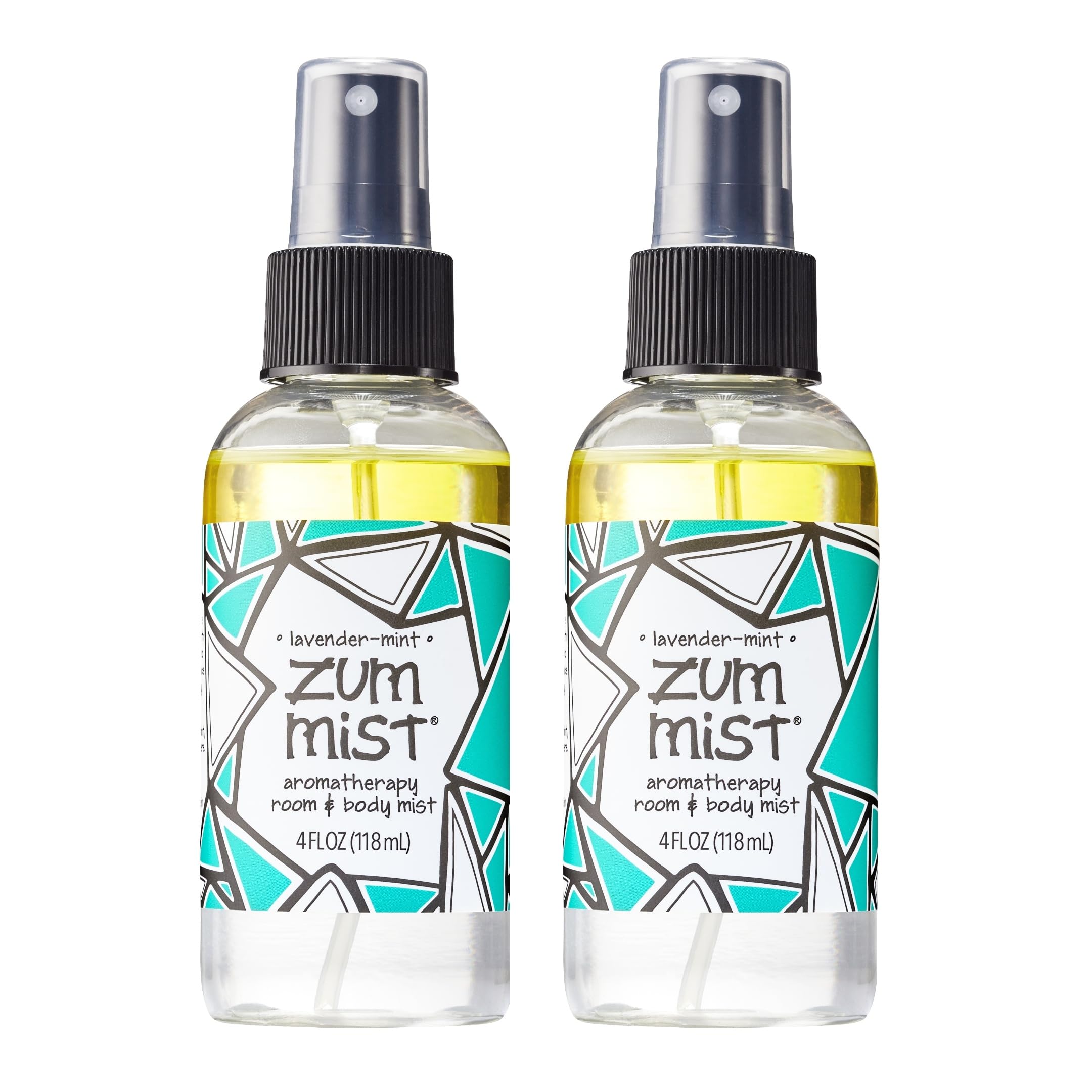 Indigo Wild Zum Mist Room & Body Spray – Lavender-Mint Aromatherapy Essential Oil Spray (4 fl oz, 2 pack)
