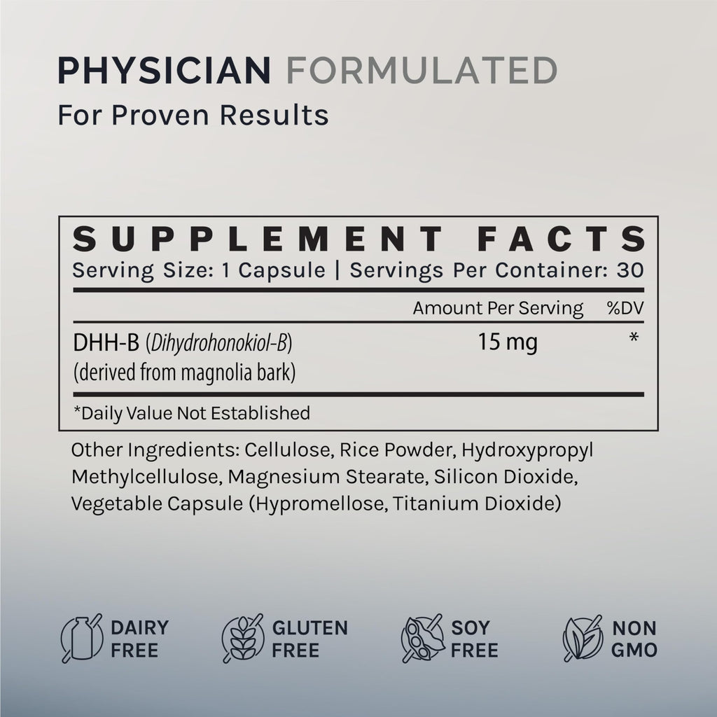 InfiniWell DHH-B Max 15mg Mood Support - 30 Caps | 20x Potent Magnolia Bark