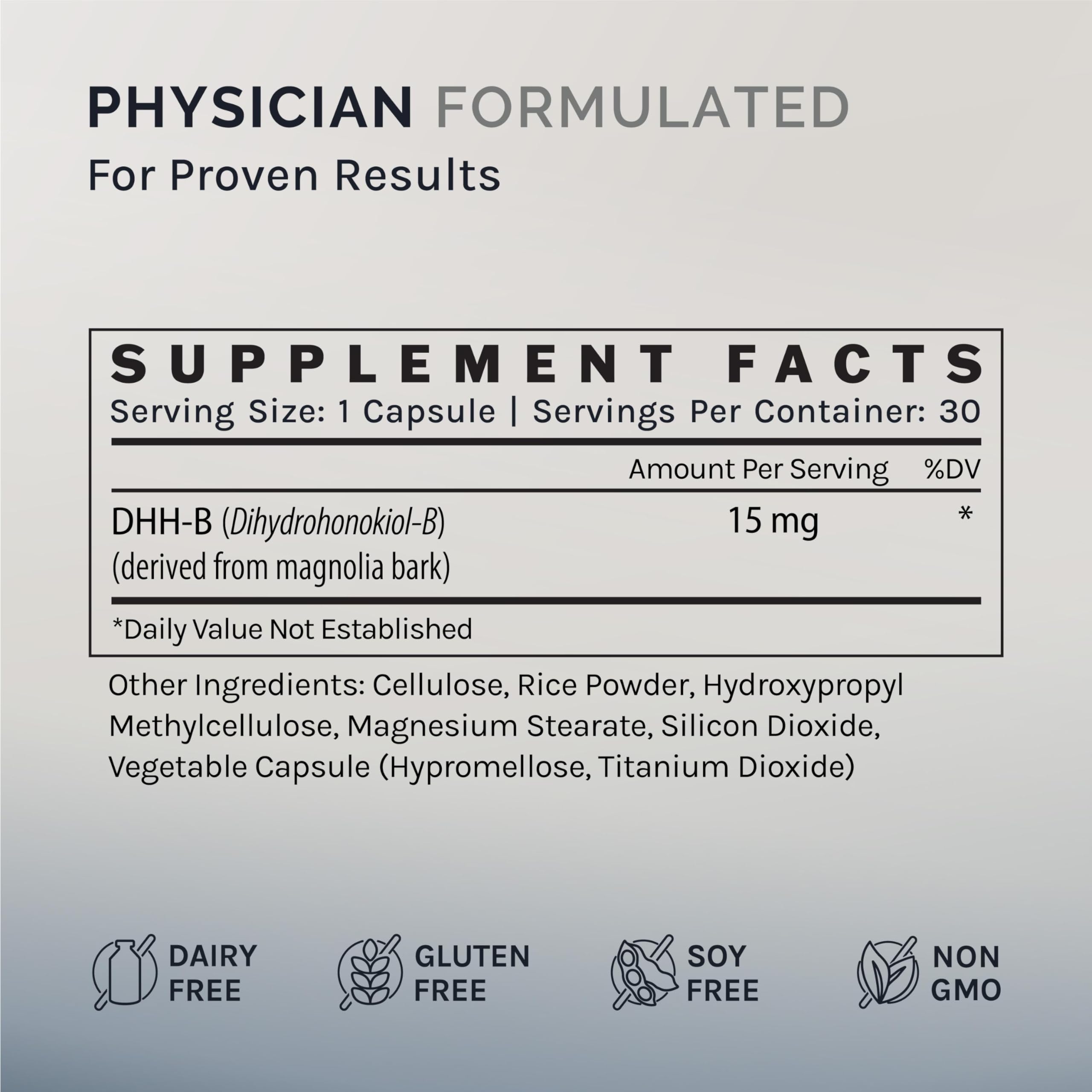 InfiniWell DHH-B Max 15mg Mood Support - 30 Caps | 20x Potent Magnolia Bark