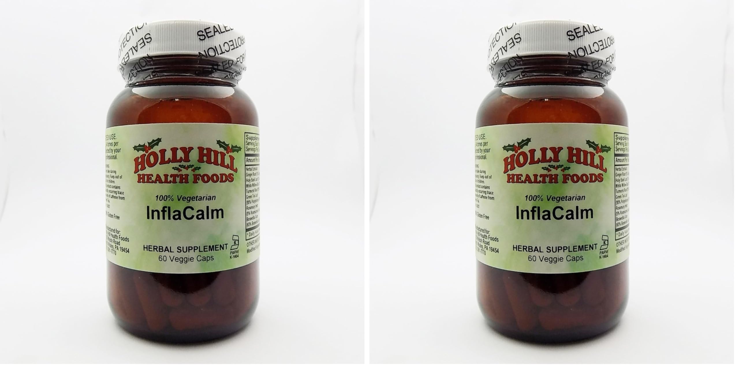 Holly Hill Inflacalm - 60 Vegetarian Capsules (Pack of 2)