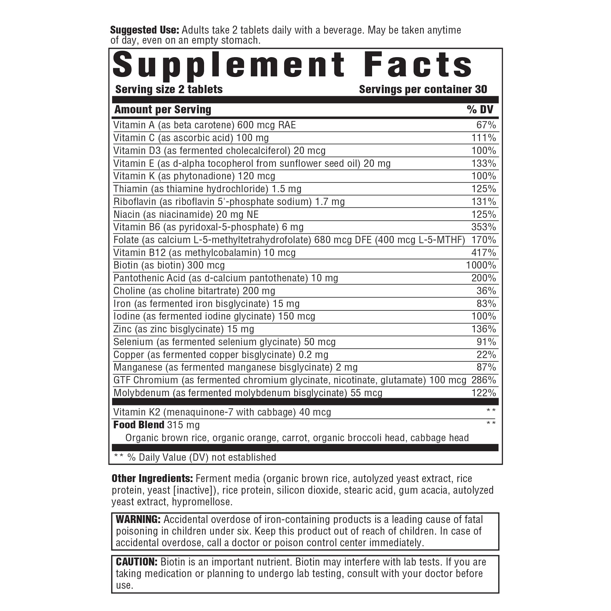 Innate Response Formulas Women’s Multivitamin – Daily Multivitamin for Women