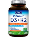 Innate Vitality D3 K2 Softgels 10,000 IU + MK-7 200 mcg | 240 Softgels | Non-GMO Gluten Free