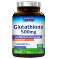 Innate Vitality Glutathione 500mg – Reduced GSH with Milk Thistle, Vitamin C & B Complex | 30 Capsules