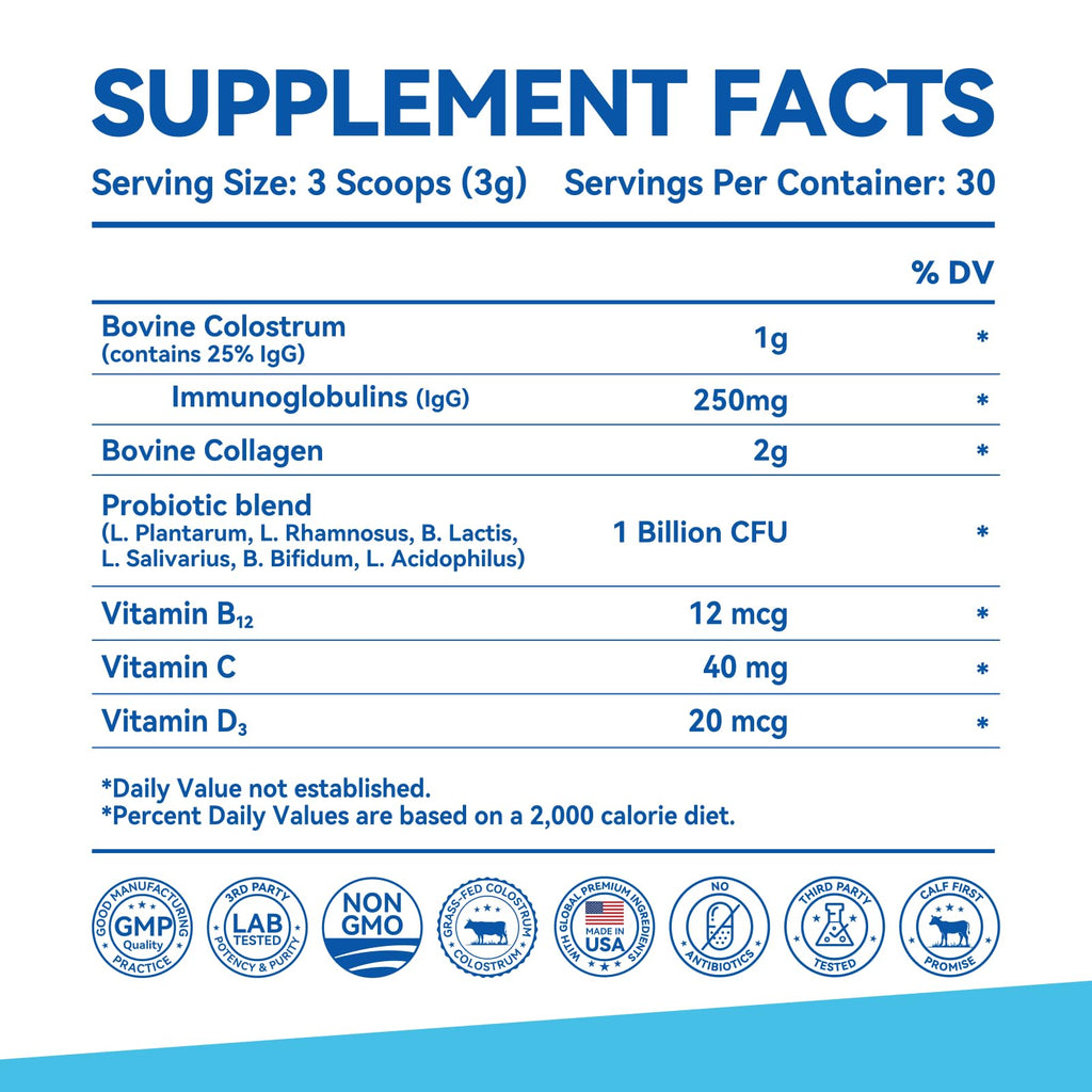 Inner Brightness Colostrum & Collagen Powder – Gut Health & Beauty (30 Servings)