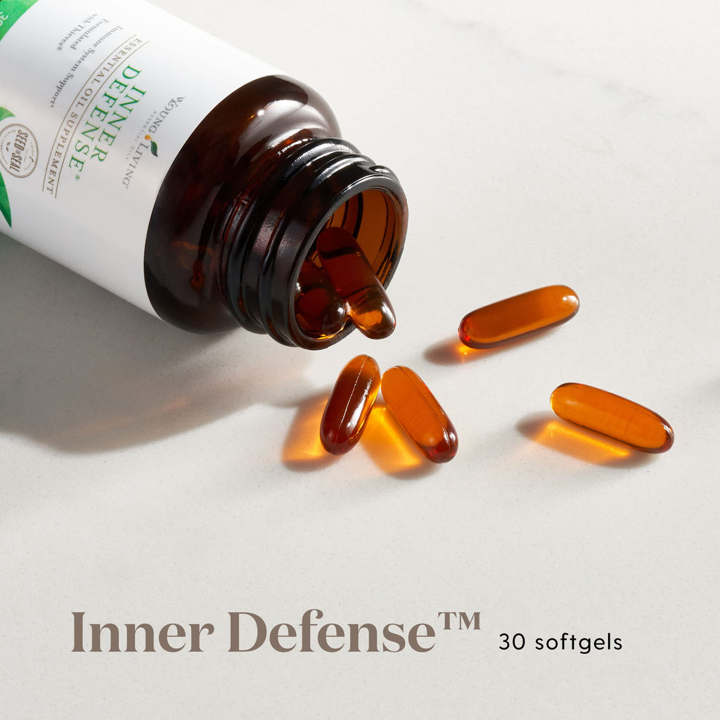Young Living - Inner Defense 30 Softgels | Premium Essential Oil Daily Immune Support Supplement | Seasonal Wellness Aid | Immunity Boosting Liquid Capsules