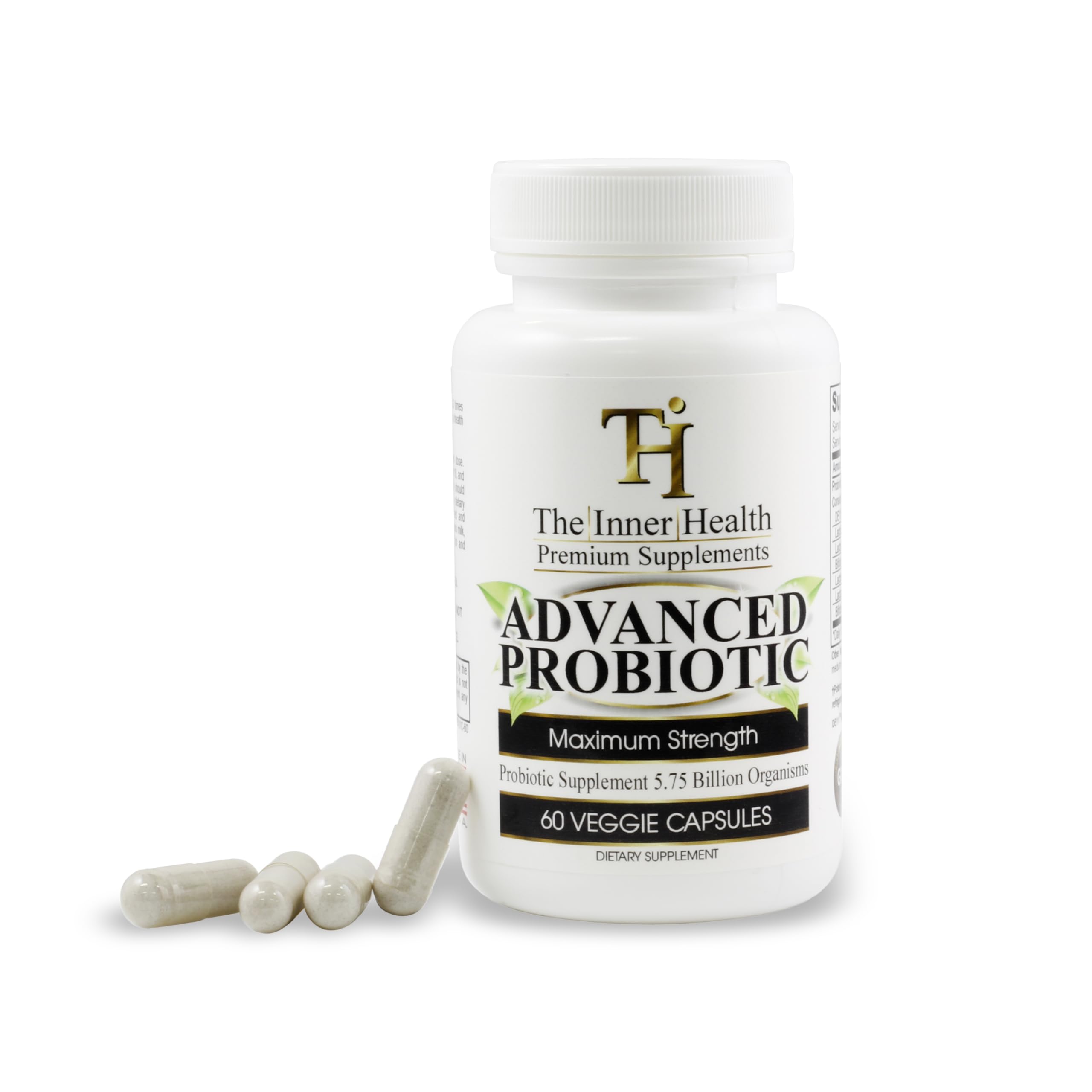 Inner Health Advanced Probiotics for Women & Men | Gut & Immune Support | 5.75B Cultures
