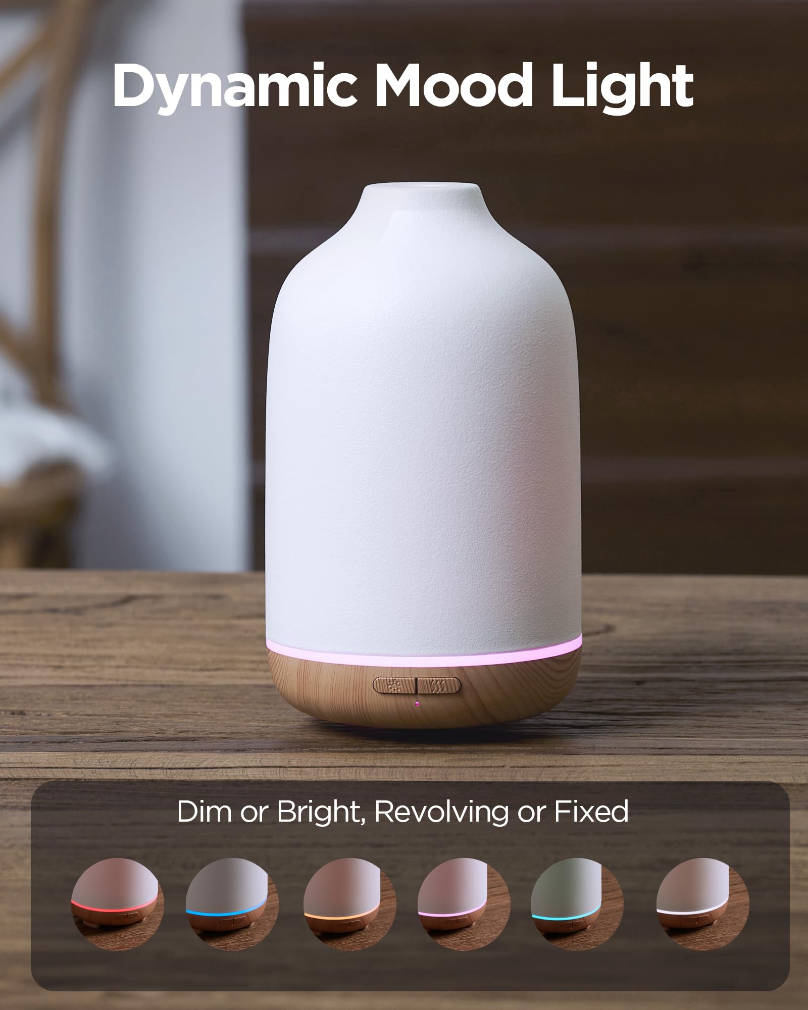InnoGear 150ml Ceramic Essential Oil Diffuser – Handcrafted Stone Aroma Diffuser