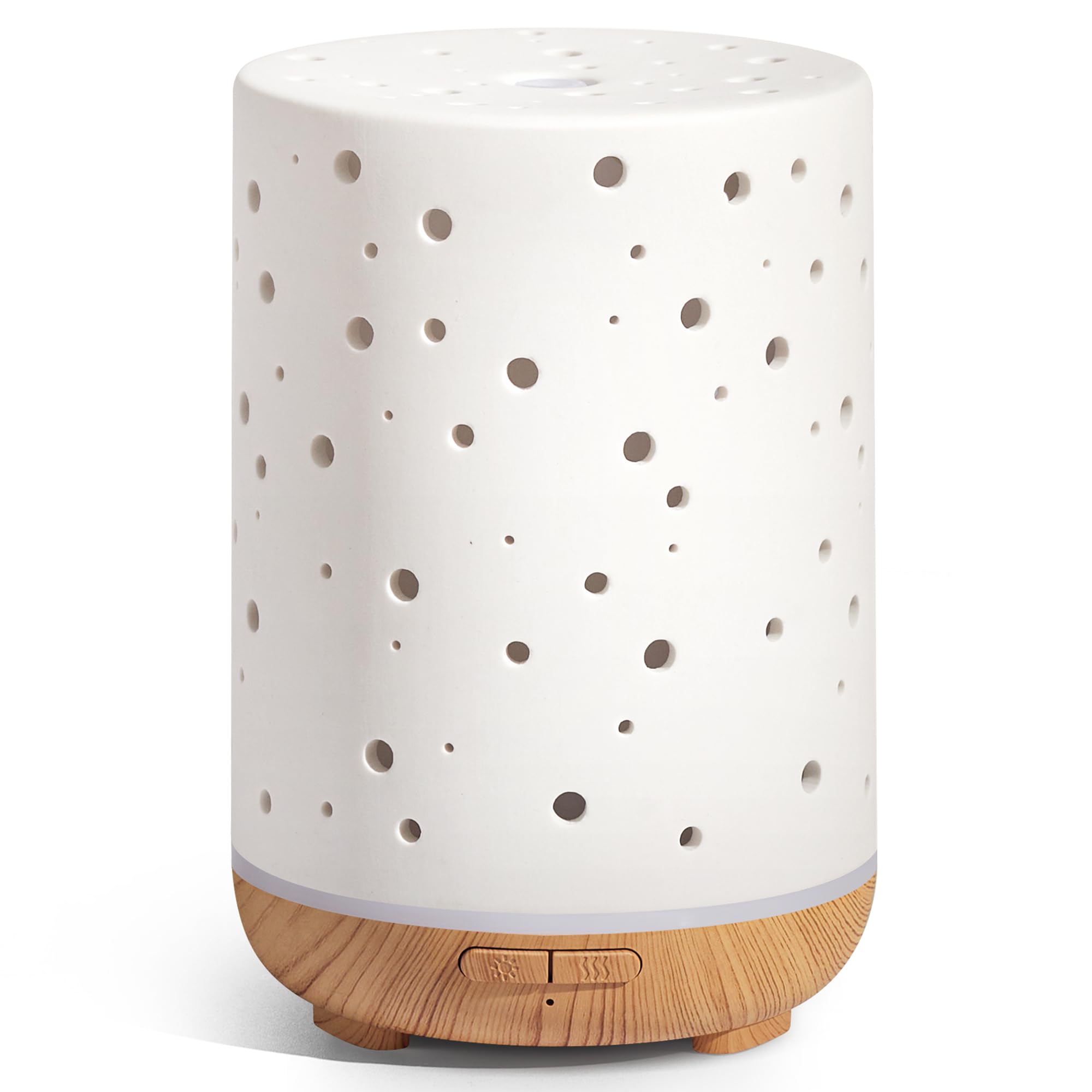 InnoGear 150ml Ceramic Ultrasonic Essential Oil Diffuser – White