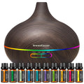 InnoGear Aromatherapy Diffuser & 10 Essential Oils Set — 400ml Ultrasonic Diffuser