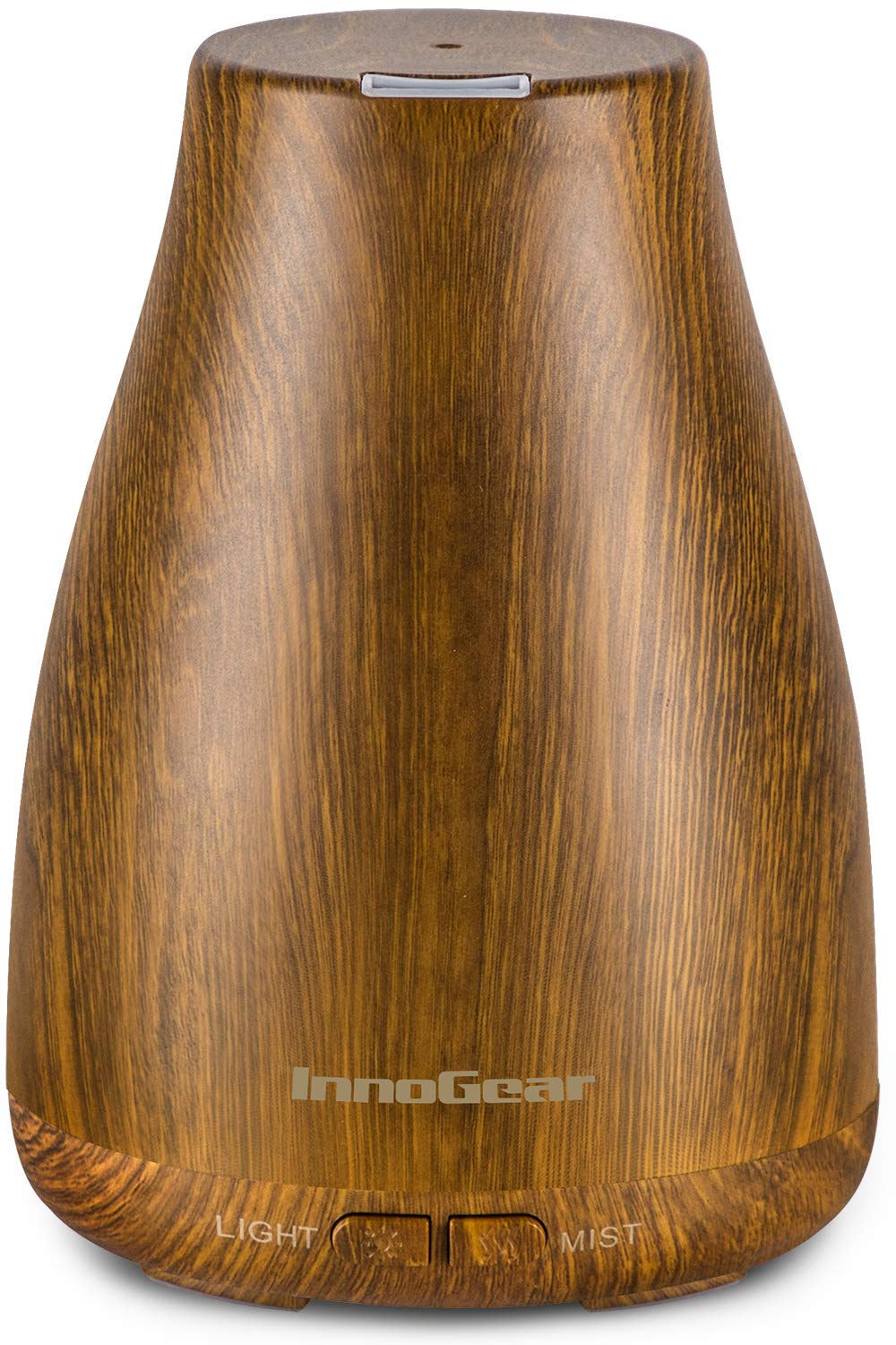 InnoGear Essential Oil Diffuser - Ultrasonic Humidifier with 7-Color LED, 2 Mist Modes, Auto Off, Bronze