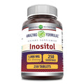 Amazing Formulas Inositol 1000 mg – 250 Tablets | Non-GMO, Gluten-Free | Made in USA
