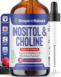 Inositol & Choline Liquid Drops – Vegan, Non-GMO, Enhanced Absorption (60ml) – Prenatal Wellness