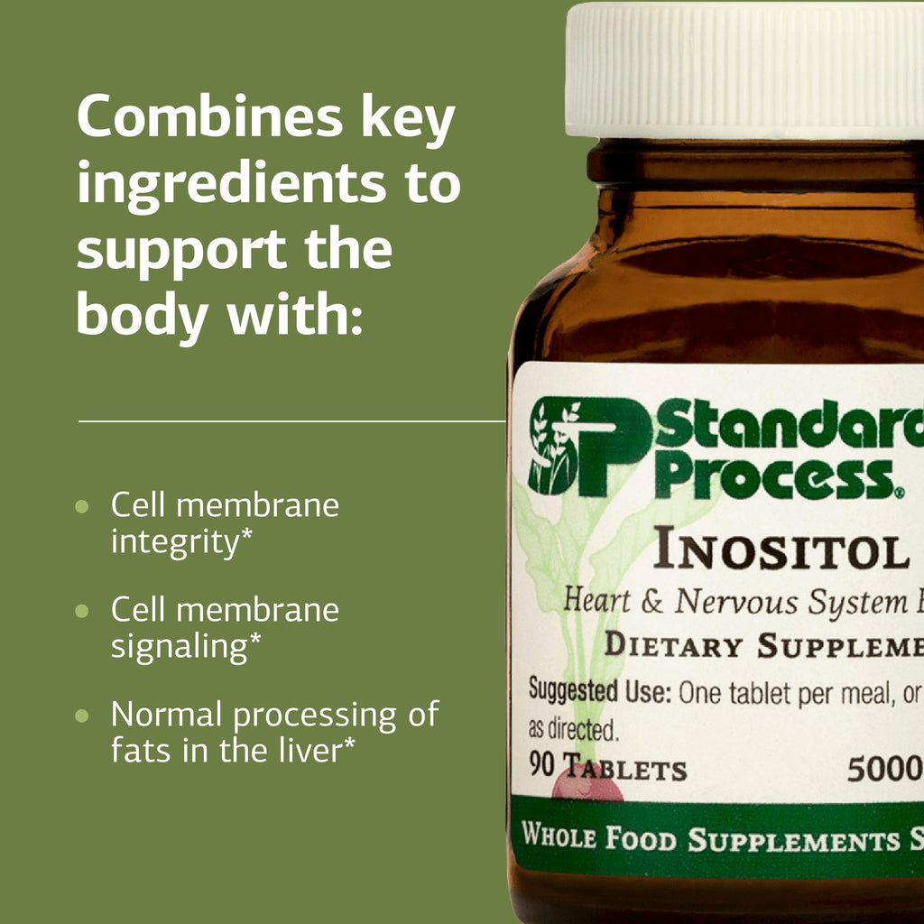 Standard Process Inositol 90 Tablets – Nervous System, Lipid & Heart Health