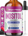 Inositol Supplement for Women – Pure Myo-Inositol & D-Chiro Inositol, Vegan Berry Drops 60ml