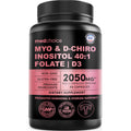 4-in-1 Inositol for Women | 40:1 Myo-Inositol & D-Chiro + Folate + Vitamin D3 (90 Count) - Vegan