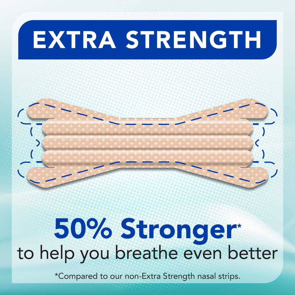 Instaclear Extra-Strength Nasal Strips (Tan) 50 ct – Instant Breathing, Sleep Support, Congestion Relief