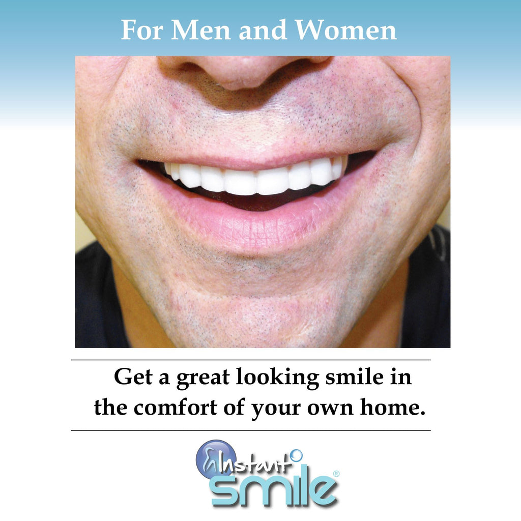 Instant Smile Comfort Fit Flex Upper Veneer - Bright Shade Cosmetic Teeth