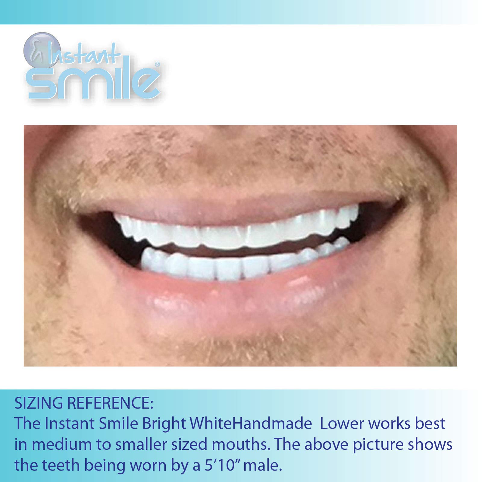 Instant Smile Handmade Bright White Lower Veneer – DIY, Safe BPA-Free