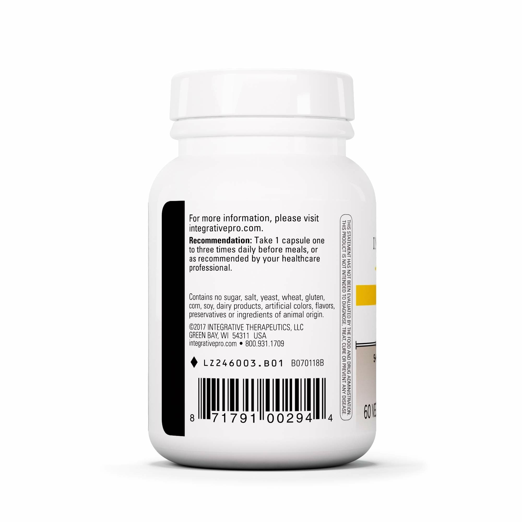 Integrative Therapeutics 5-HTP - Sleep Support & Positive Outlook | 60 Capsules (60 Servings) – Vegan, Dairy-Free & Gluten-Free