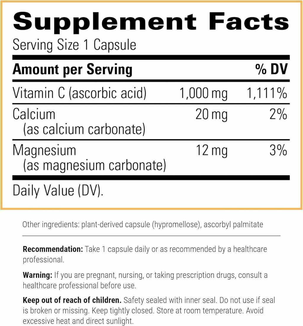 Integrative Therapeutics Buffered Vitamin C – Antioxidant Support for Skin & Connective Tissue – Vegan & Gluten-Free – 60 Capsules