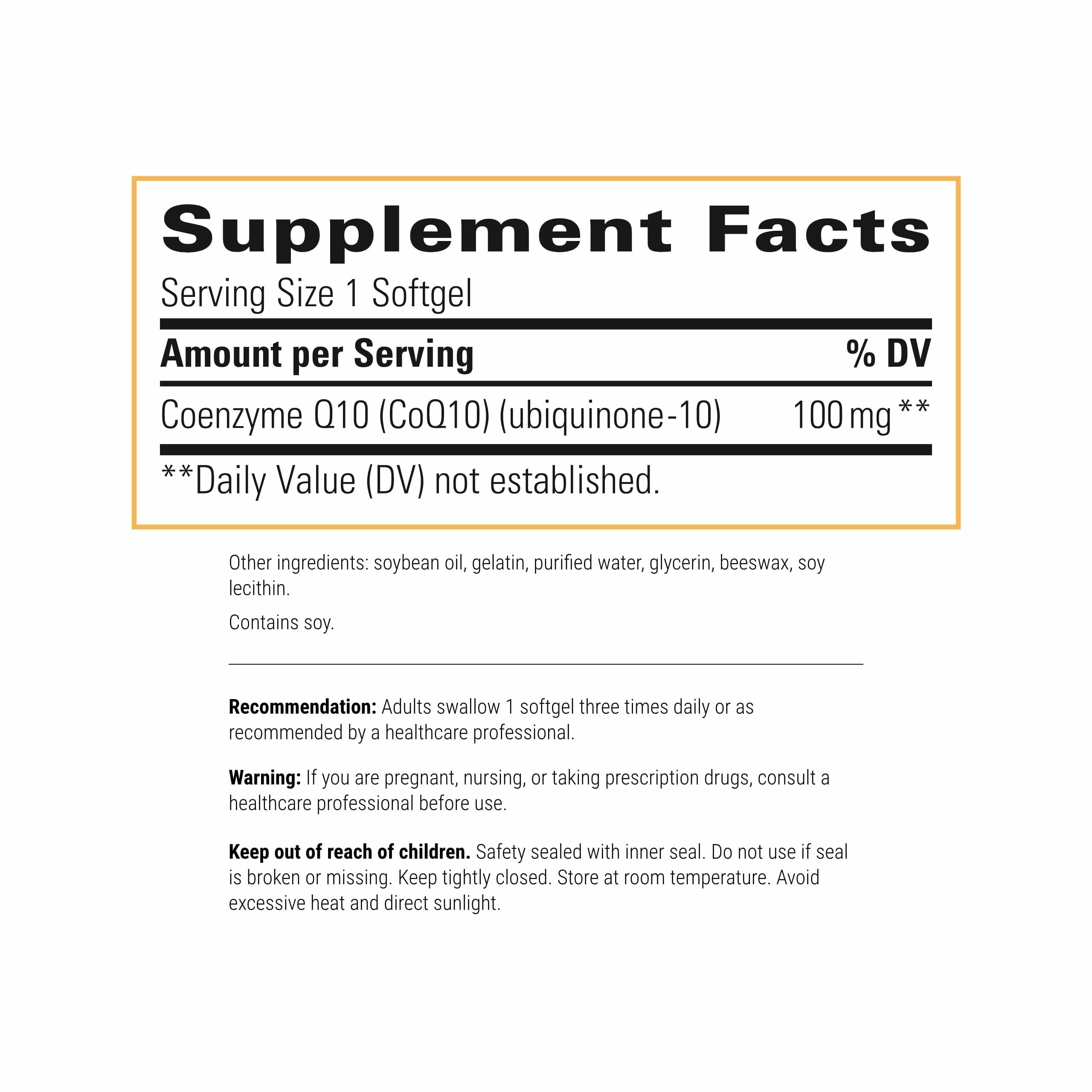 Integrative Therapeutics CoQ10 100 mg – Cellular Energy, Heart & Brain Support | 60 Softgels