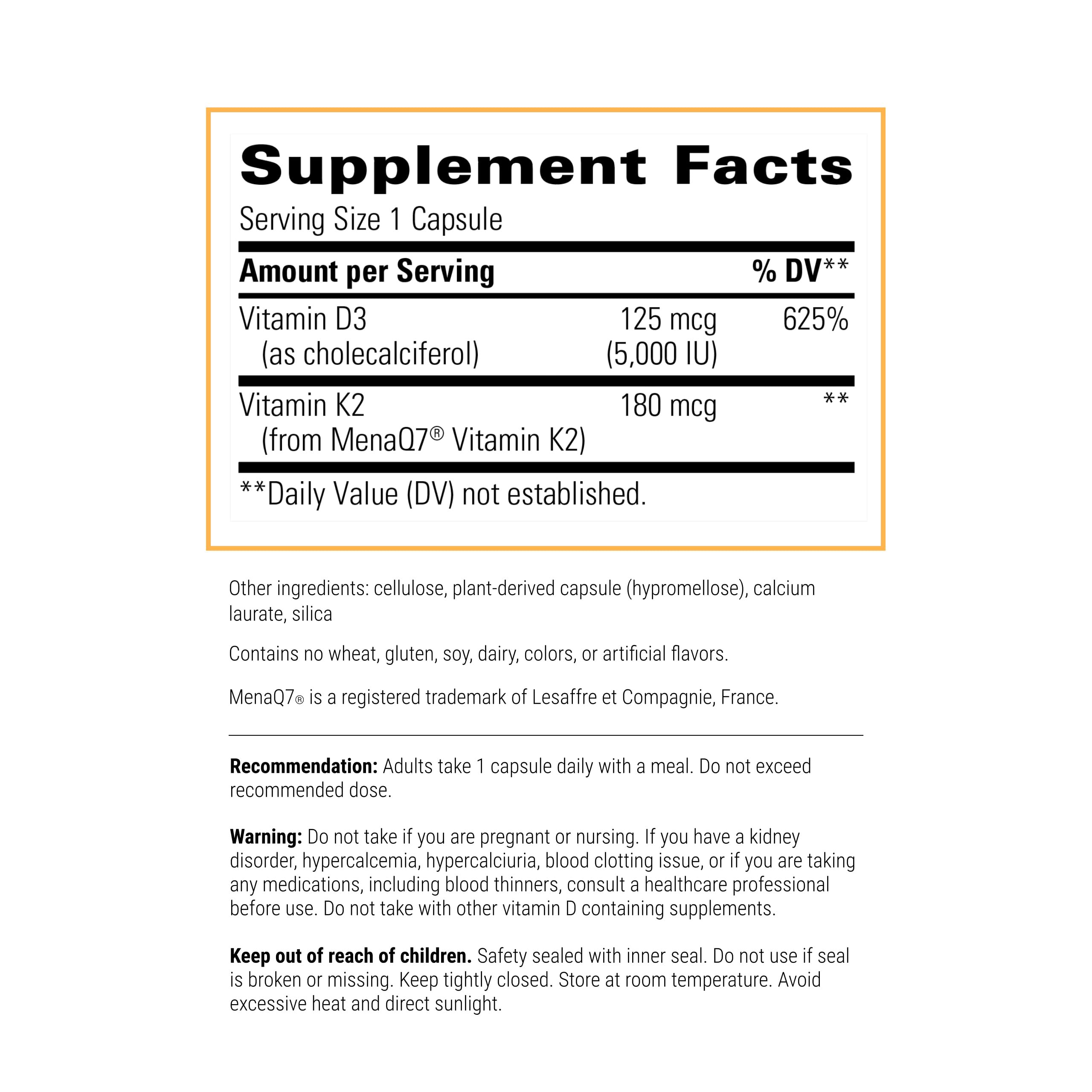 Integrative Therapeutics K2 + D3 – Heart Health & Bone Support | 60 Count