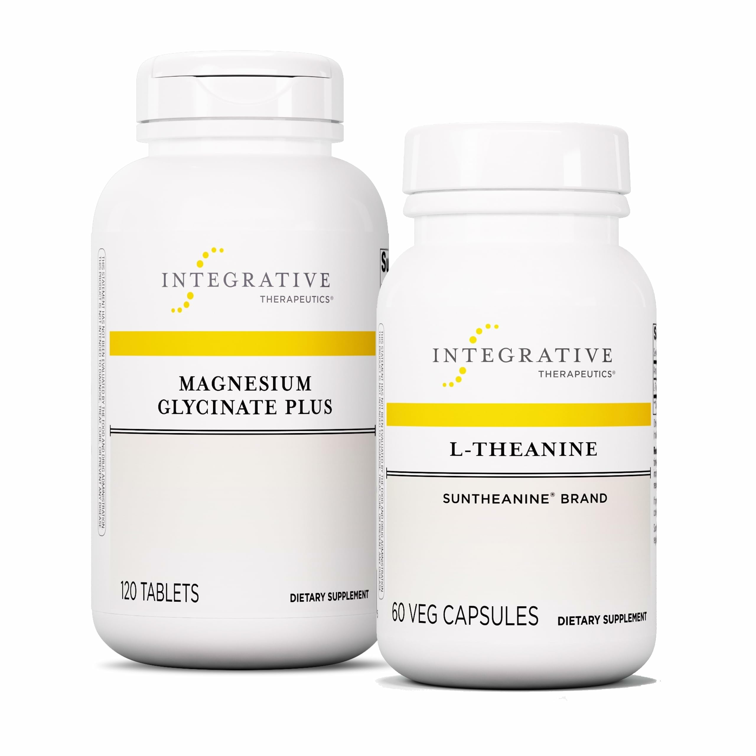 Integrative Therapeutics L-Theanine & Magnesium Glycinate Plus Bundle | Relaxation & Heart Support