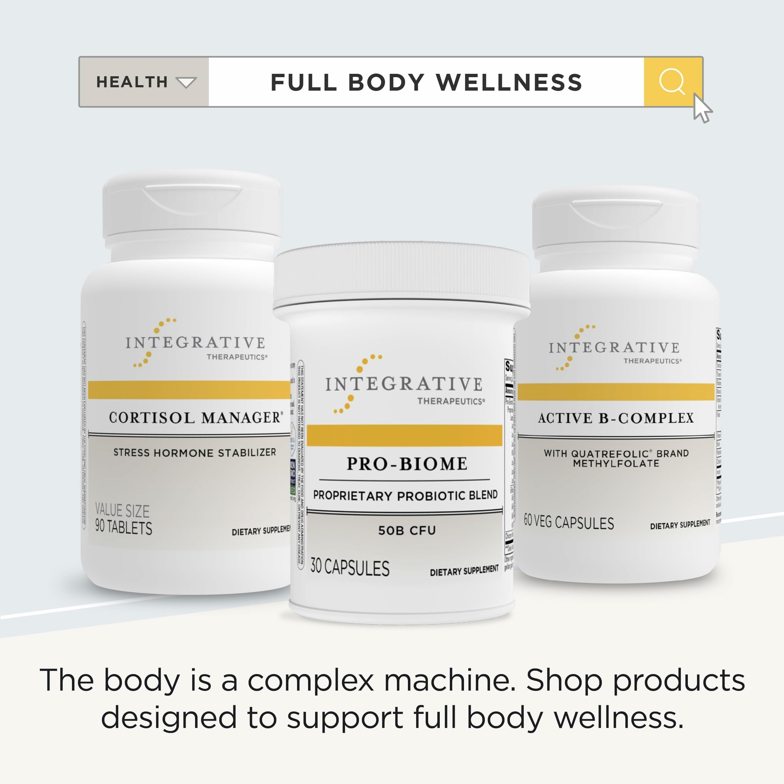 Integrative Therapeutics Pro-Biome Probiotic Blend – Digestive Health & Immune Support | 30 Capsules