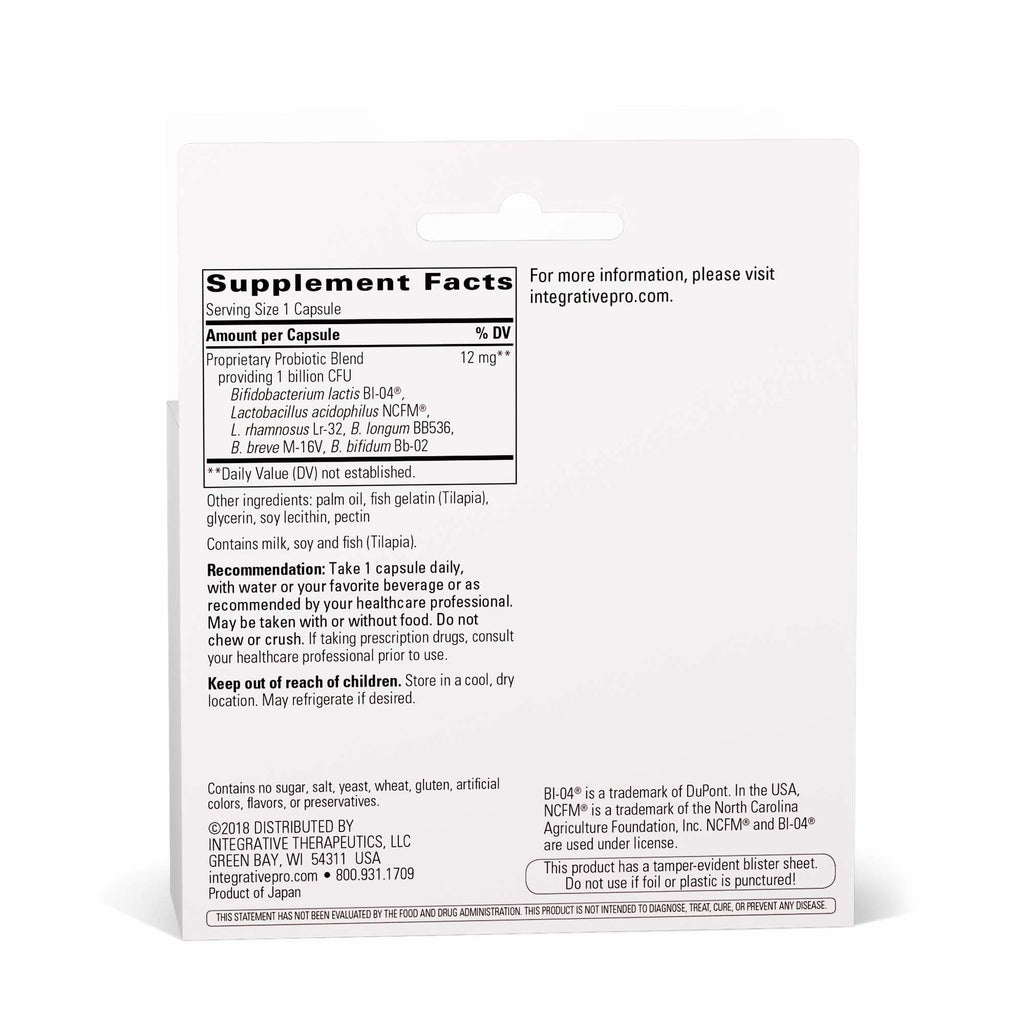 Integrative Therapeutics Pro-Flora Concentrate – Probiotic Gut Support (90 Capsules)