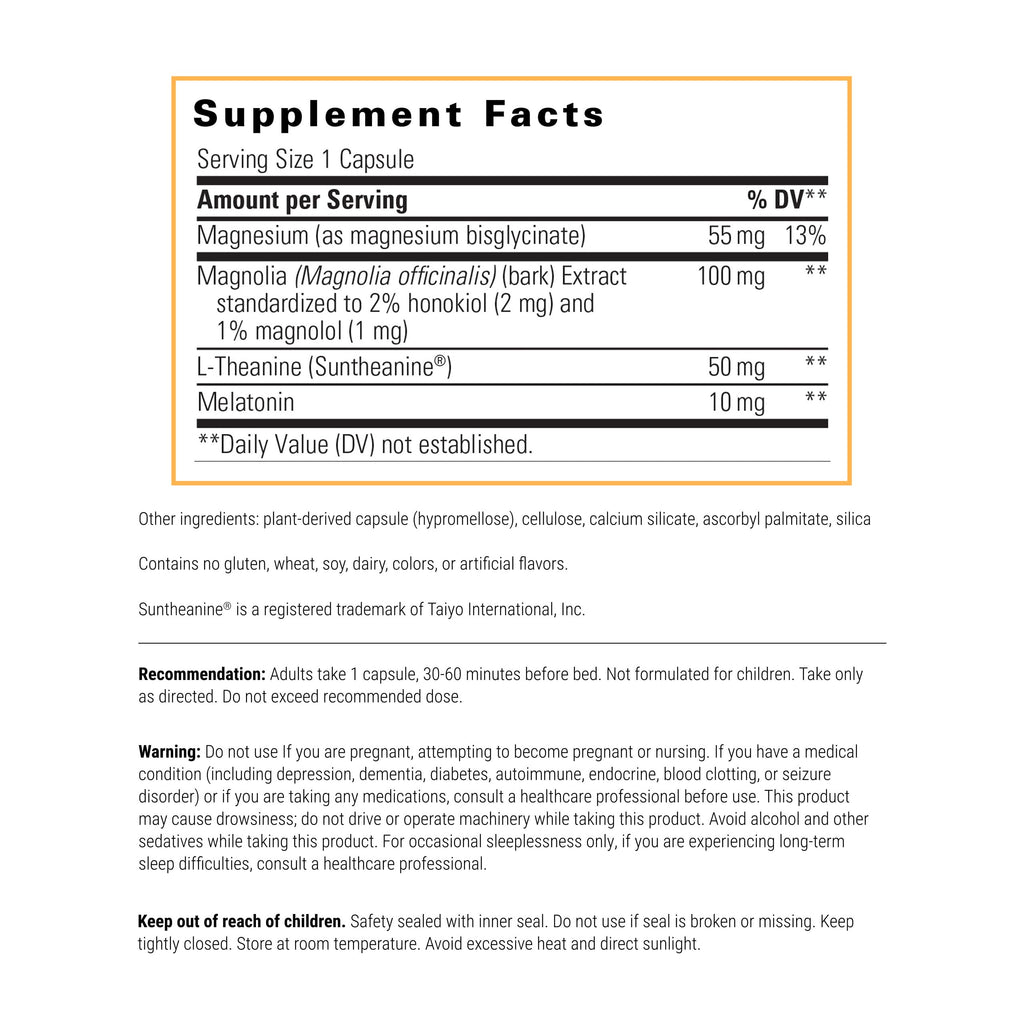 Integrative Therapeutics ProThrivers Wellness Sleep - Sleep Support with Melatonin & Magnesium | 60 Capsules