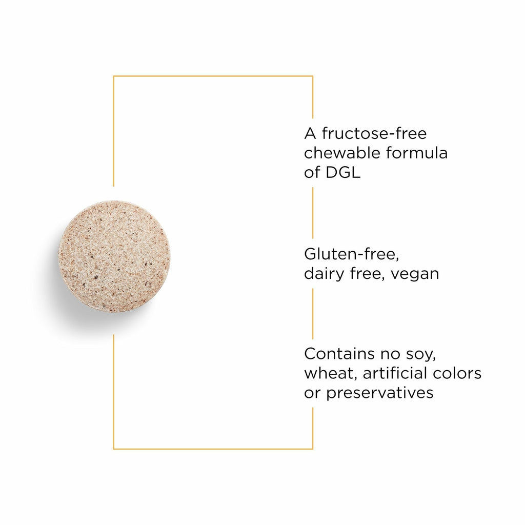 Integrative Therapeutics Rhizinate Sugarless, 100-Count – Fructose-Free DGL Chewables