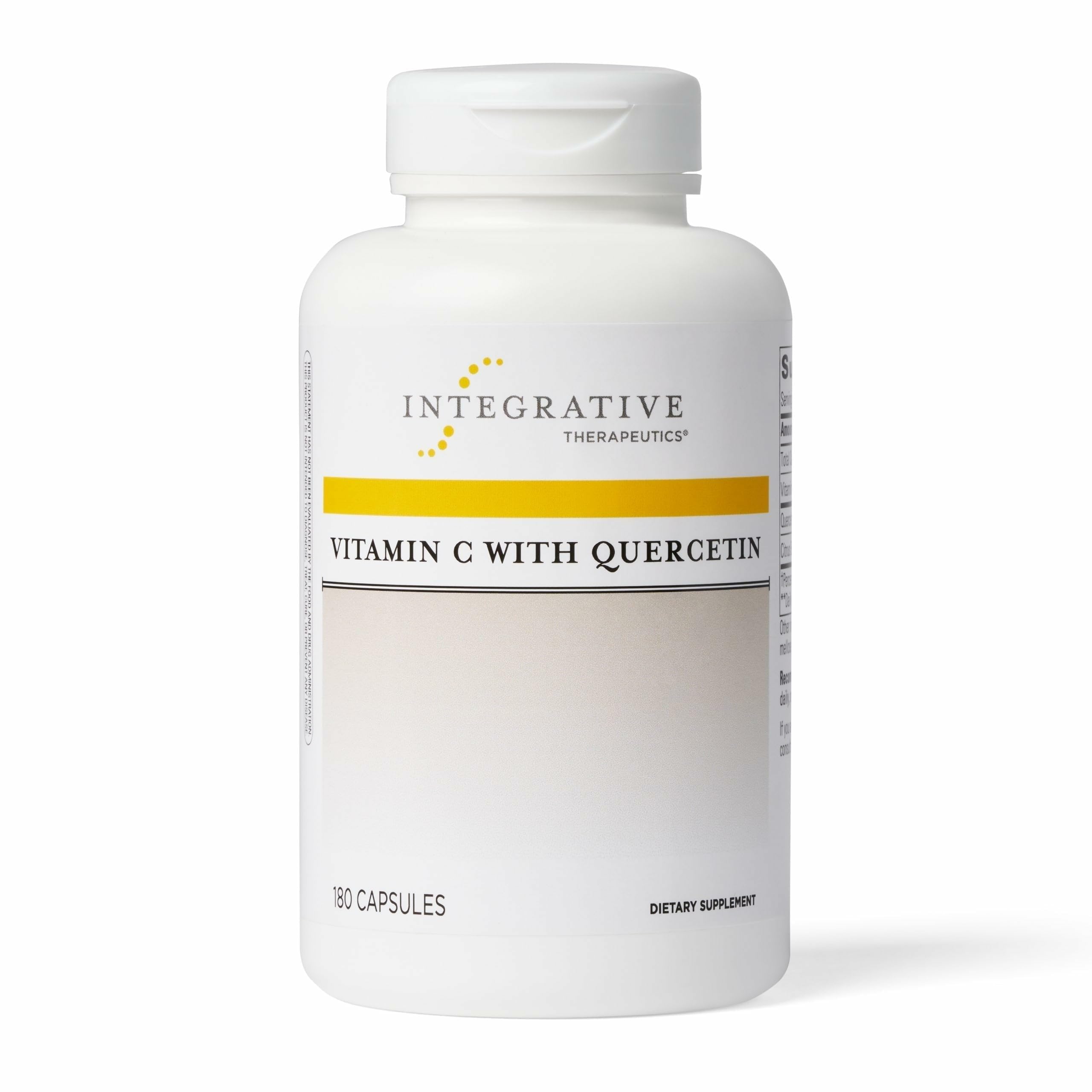 Integrative Therapeutics Vitamin C with Quercetin - Immune Support, Antioxidant Activity - Vegan, Gluten-Free & Dairy-Free - 180 Capsules