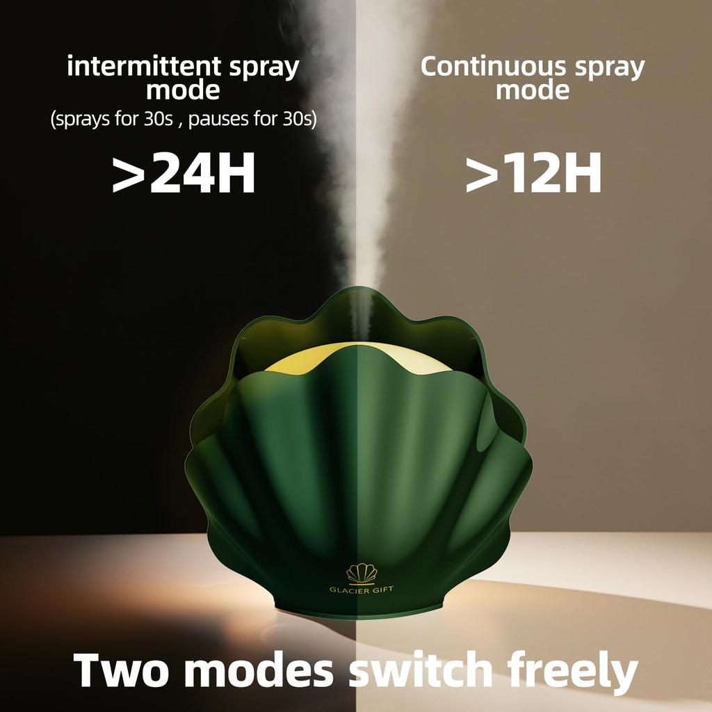 260ML Essential Oil Diffuser with Remote – 7-Color LED Night Light (Green)